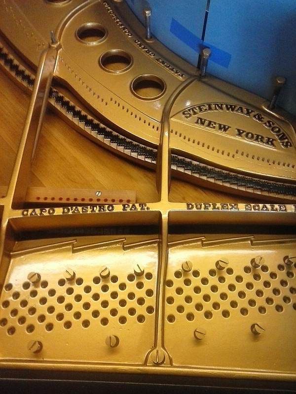 Piano Harp Refinishing in Montgomery, AL - after